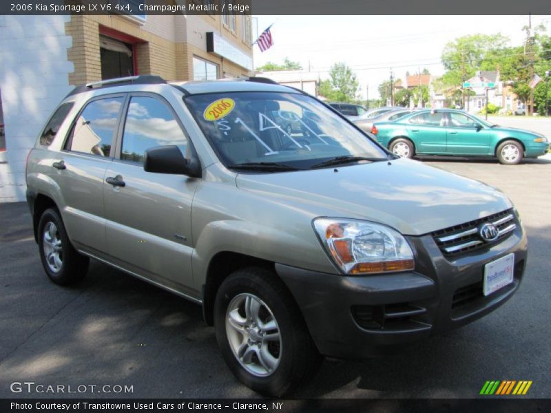 Champagne Metallic / Beige 2006 Kia Sportage LX V6 4x4