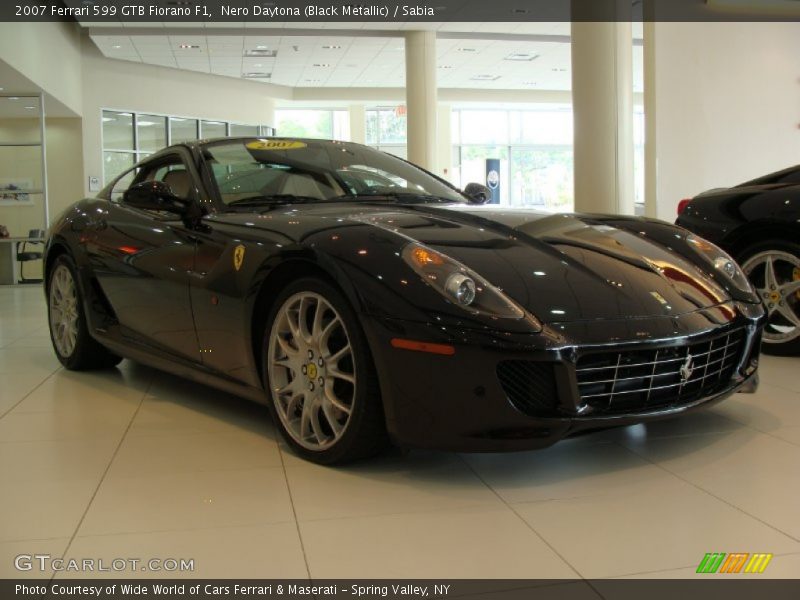 Nero Daytona (Black Metallic) / Sabia 2007 Ferrari 599 GTB Fiorano F1