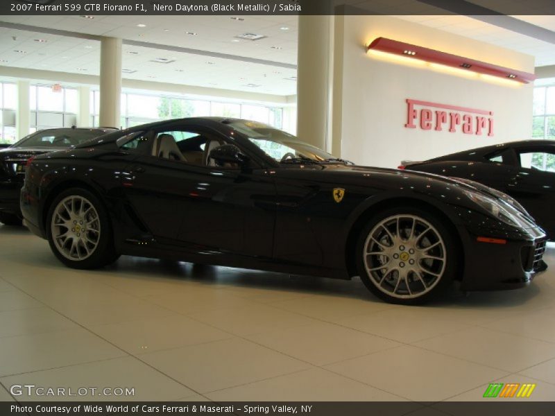 Nero Daytona (Black Metallic) / Sabia 2007 Ferrari 599 GTB Fiorano F1