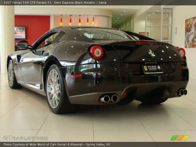 Nero Daytona (Black Metallic) / Sabia 2007 Ferrari 599 GTB Fiorano F1