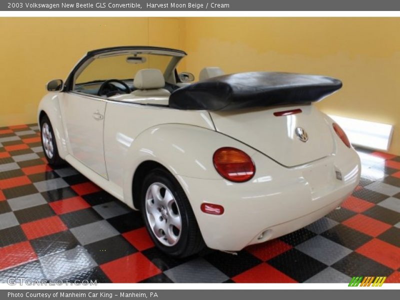 Harvest Moon Beige / Cream 2003 Volkswagen New Beetle GLS Convertible