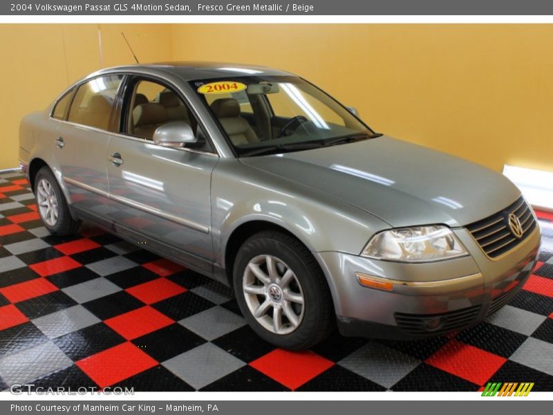 Fresco Green Metallic / Beige 2004 Volkswagen Passat GLS 4Motion Sedan