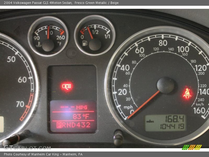 Fresco Green Metallic / Beige 2004 Volkswagen Passat GLS 4Motion Sedan