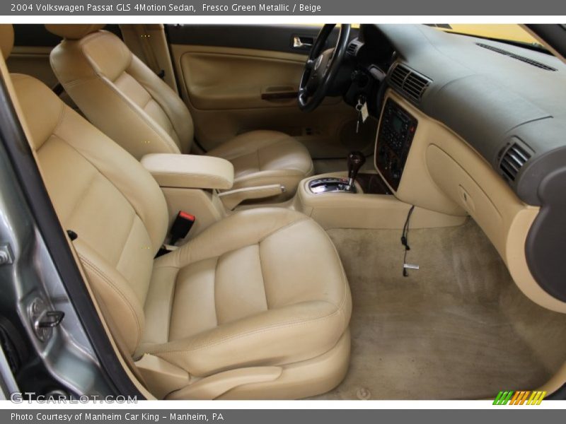 Fresco Green Metallic / Beige 2004 Volkswagen Passat GLS 4Motion Sedan