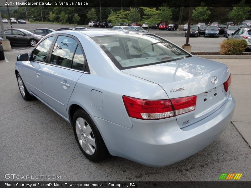 Silver Blue / Beige 2007 Hyundai Sonata GLS
