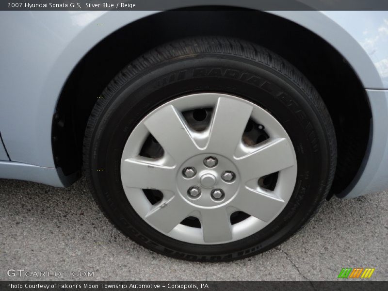 Silver Blue / Beige 2007 Hyundai Sonata GLS