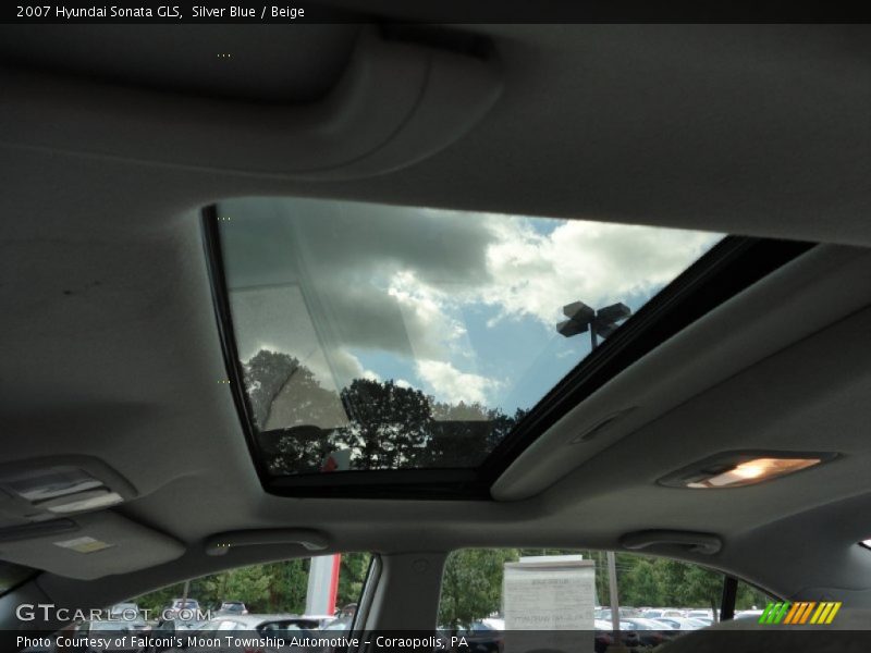 Silver Blue / Beige 2007 Hyundai Sonata GLS