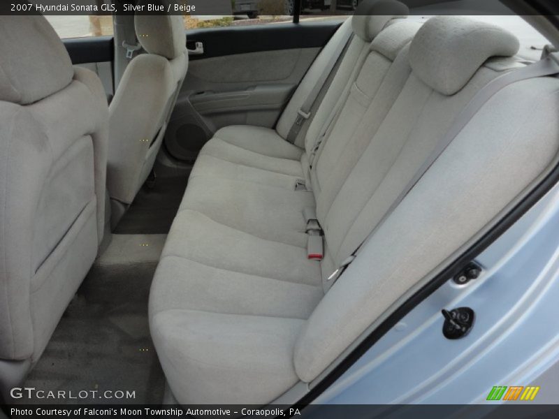 Silver Blue / Beige 2007 Hyundai Sonata GLS