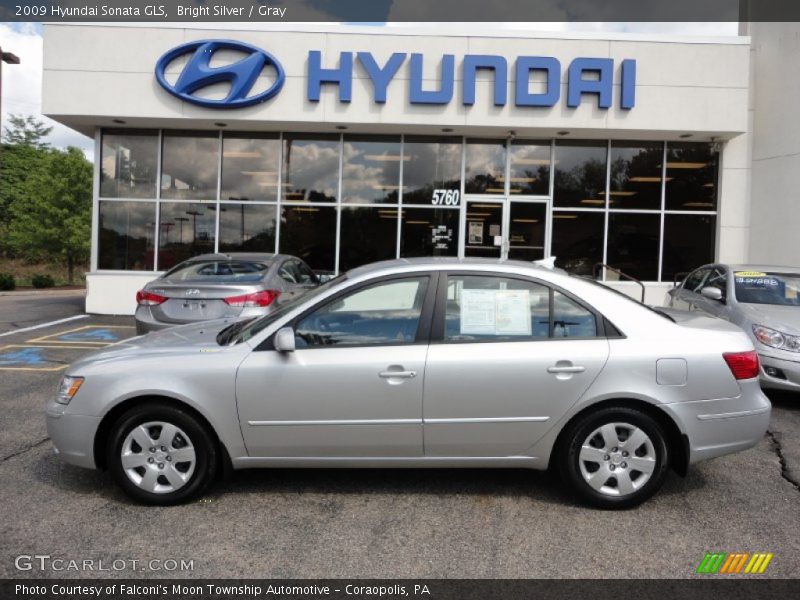 Bright Silver / Gray 2009 Hyundai Sonata GLS