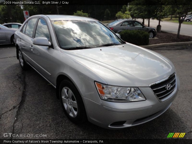 Bright Silver / Gray 2009 Hyundai Sonata GLS