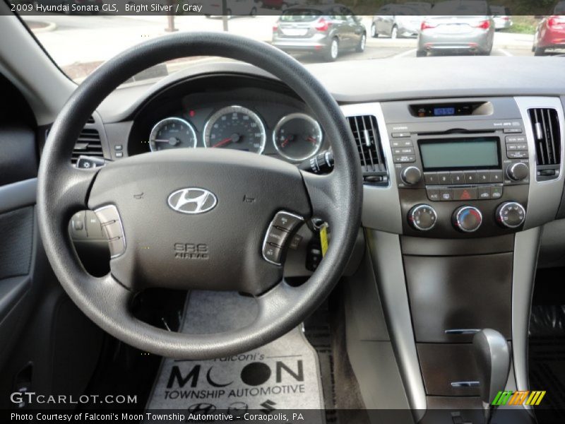 Bright Silver / Gray 2009 Hyundai Sonata GLS