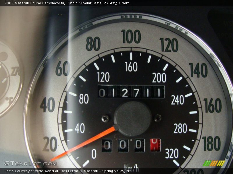 Grigio Nuvolari Metallic (Grey) / Nero 2003 Maserati Coupe Cambiocorsa