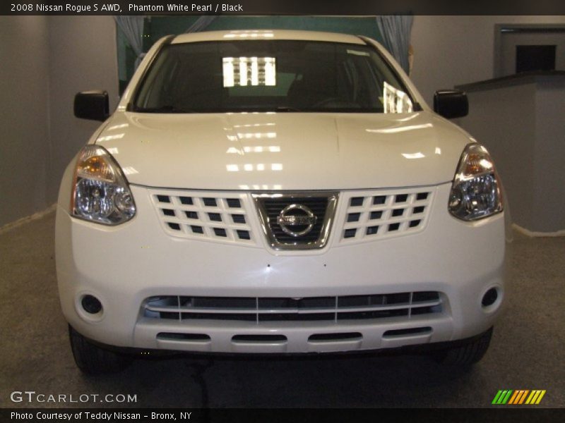 Phantom White Pearl / Black 2008 Nissan Rogue S AWD