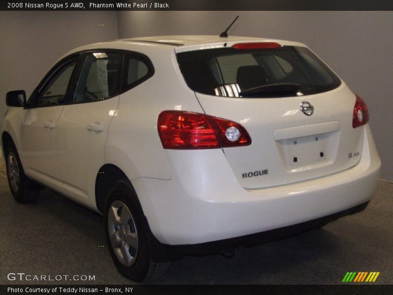 Phantom White Pearl / Black 2008 Nissan Rogue S AWD