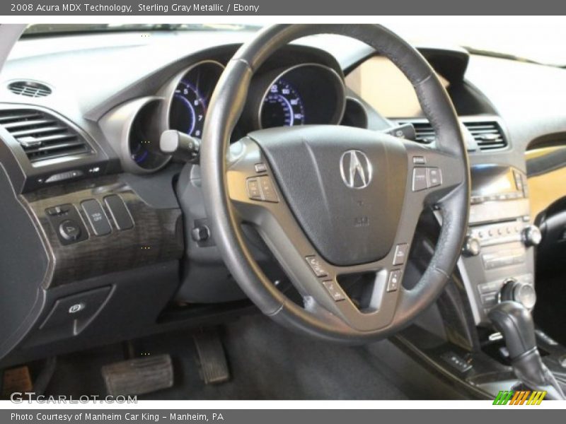 Sterling Gray Metallic / Ebony 2008 Acura MDX Technology