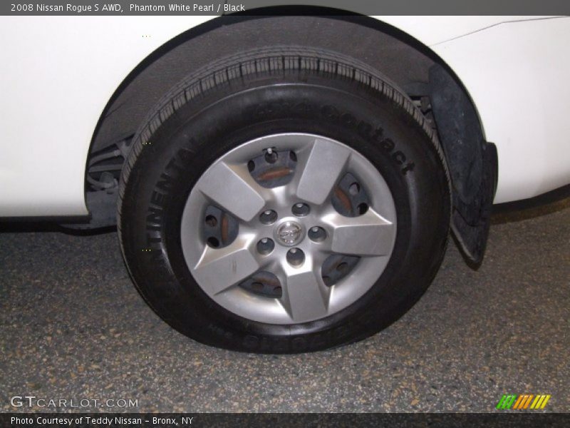 Phantom White Pearl / Black 2008 Nissan Rogue S AWD