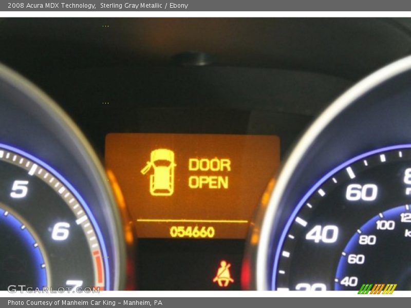 Sterling Gray Metallic / Ebony 2008 Acura MDX Technology