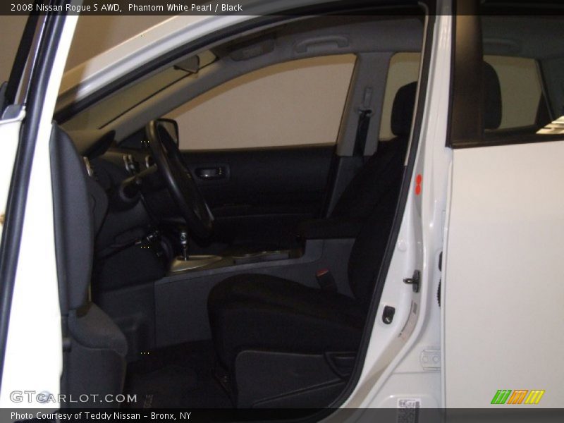 Phantom White Pearl / Black 2008 Nissan Rogue S AWD