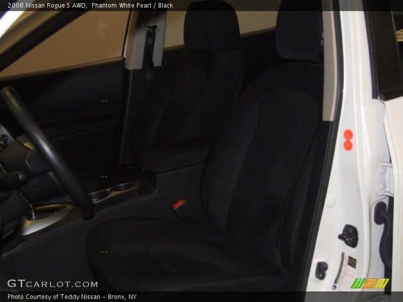 Phantom White Pearl / Black 2008 Nissan Rogue S AWD