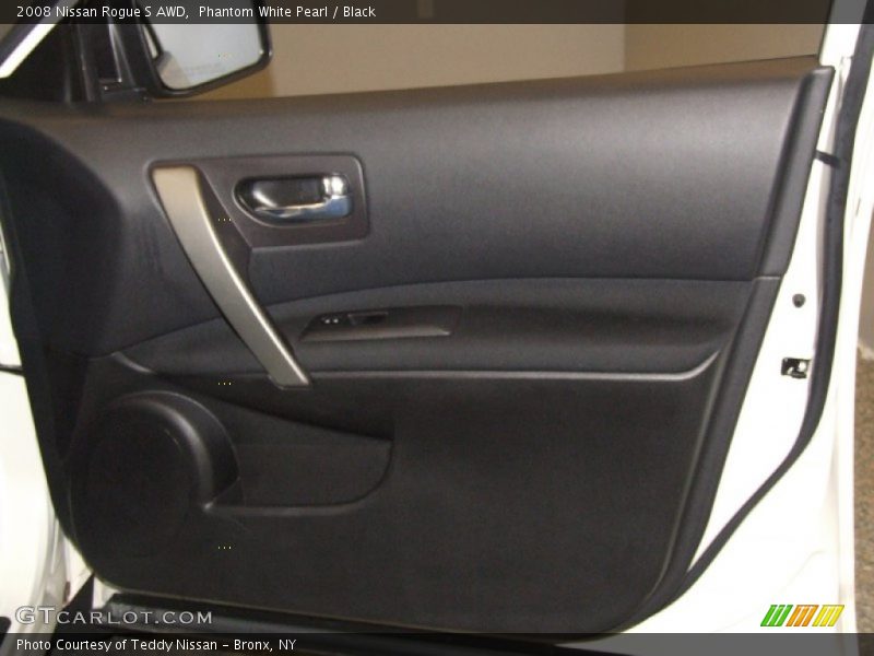 Phantom White Pearl / Black 2008 Nissan Rogue S AWD