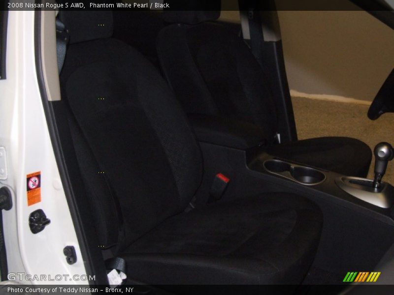 Phantom White Pearl / Black 2008 Nissan Rogue S AWD