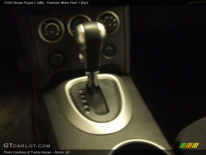 Phantom White Pearl / Black 2008 Nissan Rogue S AWD