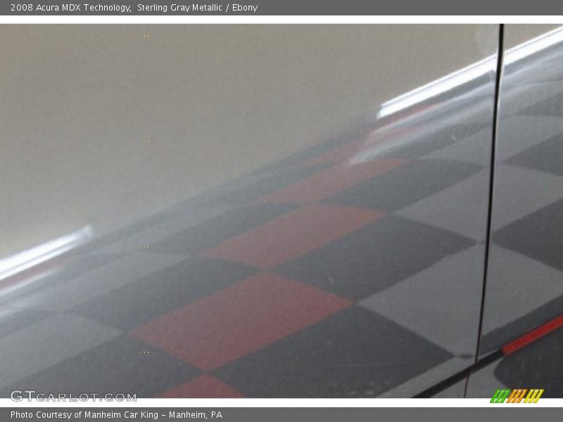 Sterling Gray Metallic / Ebony 2008 Acura MDX Technology