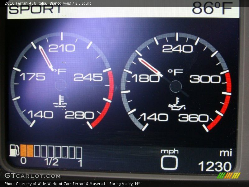  2010 458 Italia Italia Gauges