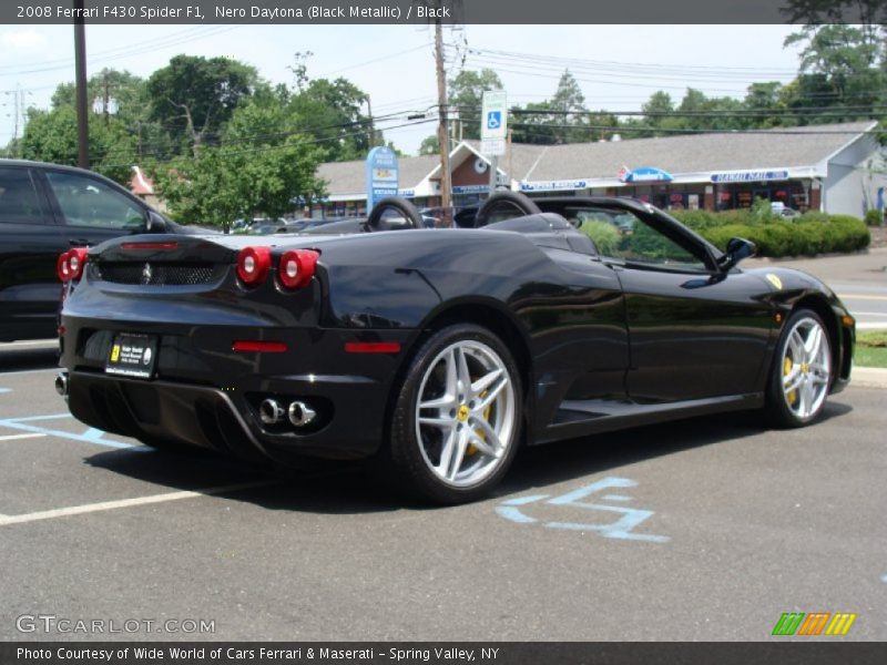 Nero Daytona (Black Metallic) / Black 2008 Ferrari F430 Spider F1