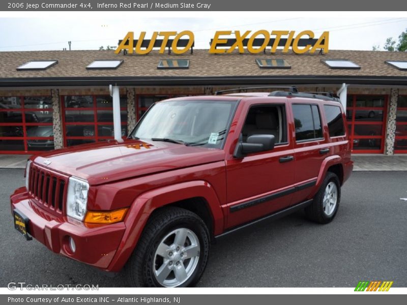 Inferno Red Pearl / Medium Slate Gray 2006 Jeep Commander 4x4