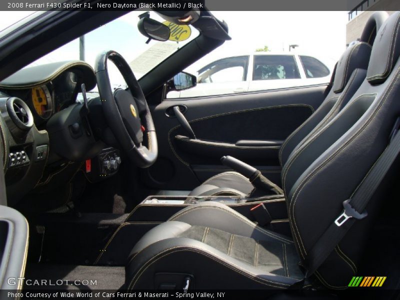 Nero Daytona (Black Metallic) / Black 2008 Ferrari F430 Spider F1