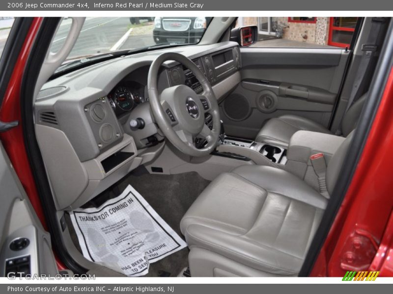 Inferno Red Pearl / Medium Slate Gray 2006 Jeep Commander 4x4