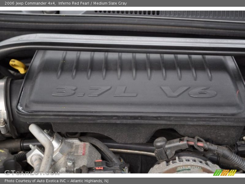 Inferno Red Pearl / Medium Slate Gray 2006 Jeep Commander 4x4