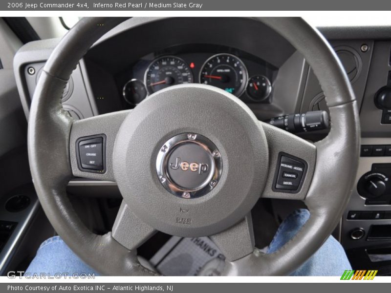Inferno Red Pearl / Medium Slate Gray 2006 Jeep Commander 4x4