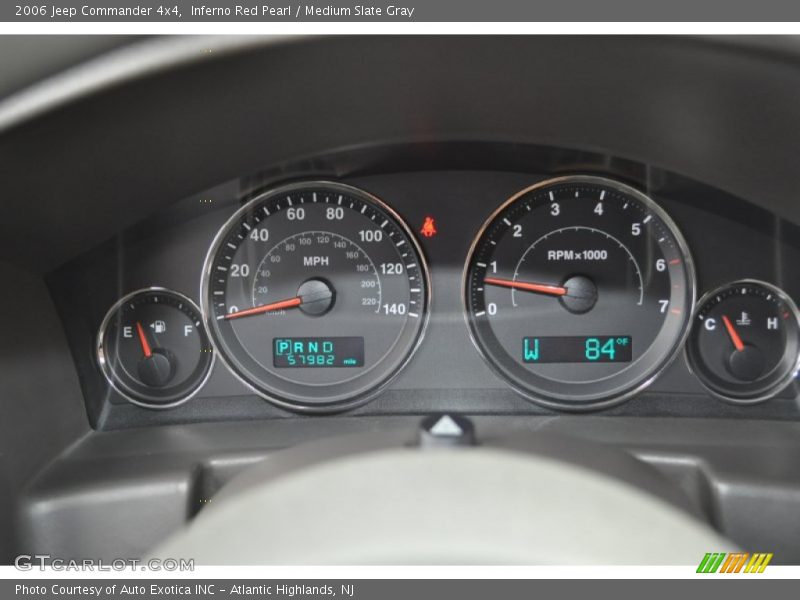 Inferno Red Pearl / Medium Slate Gray 2006 Jeep Commander 4x4
