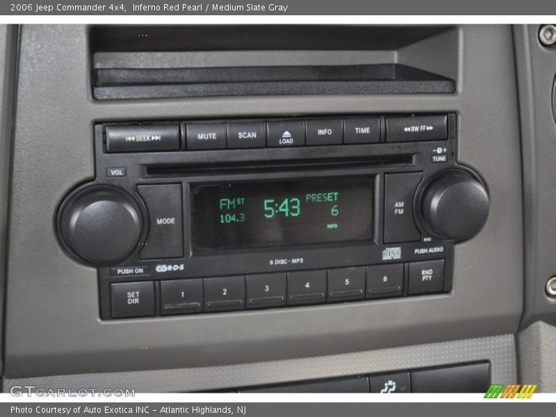 Inferno Red Pearl / Medium Slate Gray 2006 Jeep Commander 4x4