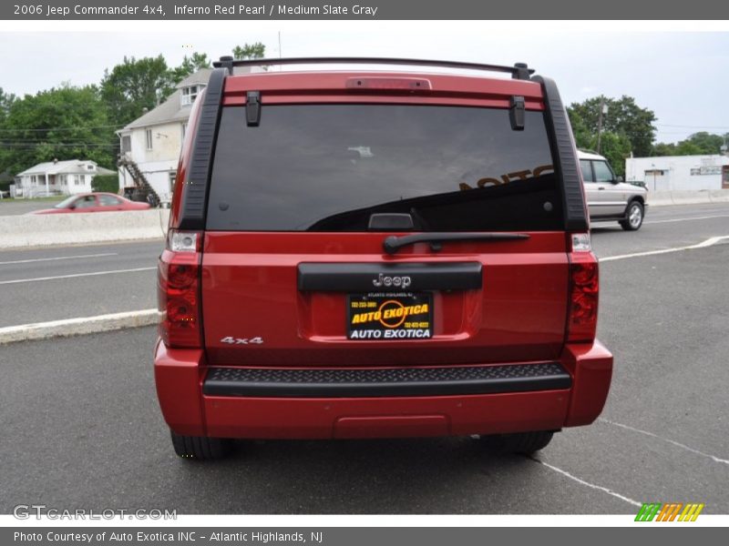 Inferno Red Pearl / Medium Slate Gray 2006 Jeep Commander 4x4