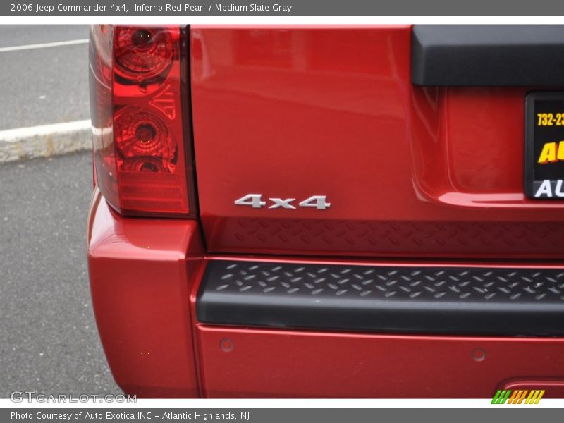 Inferno Red Pearl / Medium Slate Gray 2006 Jeep Commander 4x4