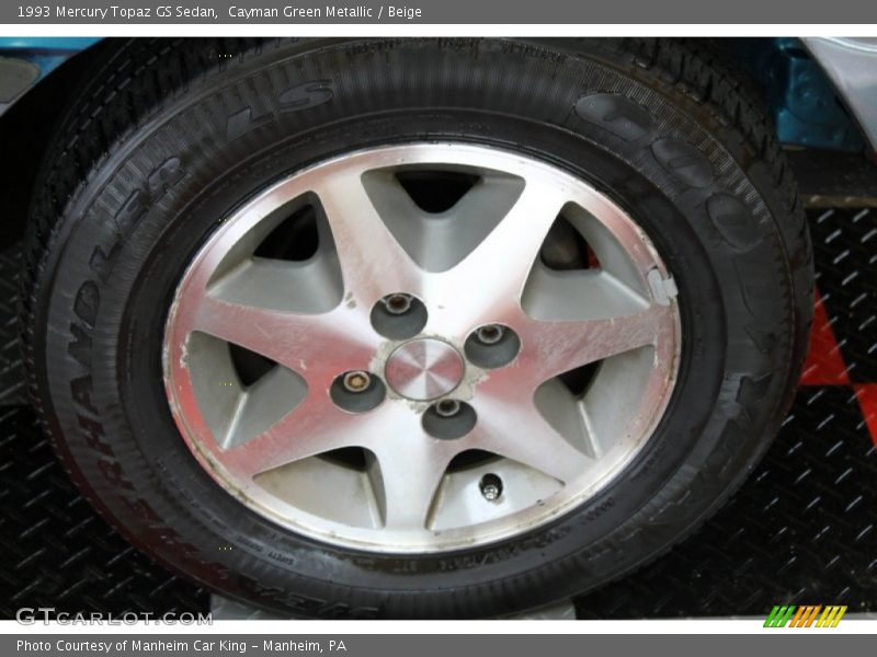 Cayman Green Metallic / Beige 1993 Mercury Topaz GS Sedan