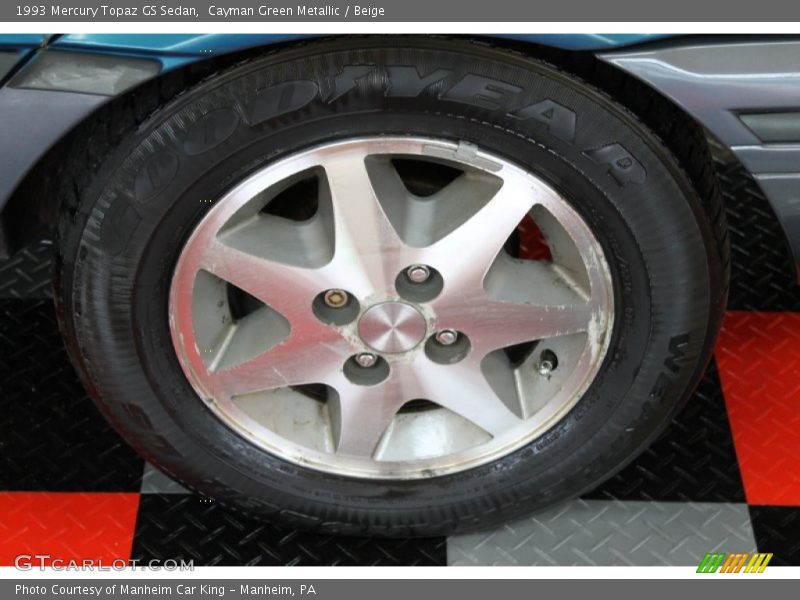 Cayman Green Metallic / Beige 1993 Mercury Topaz GS Sedan