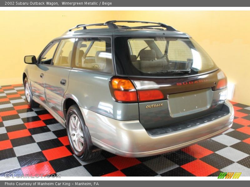 Wintergreen Metallic / Beige 2002 Subaru Outback Wagon