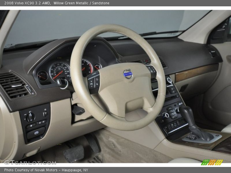 Willow Green Metallic / Sandstone 2008 Volvo XC90 3.2 AWD