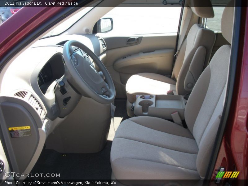 Claret Red / Beige 2012 Kia Sedona LX