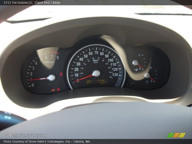 Claret Red / Beige 2012 Kia Sedona LX