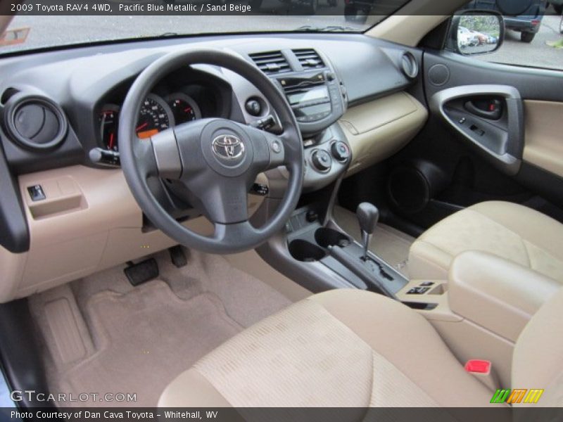 Pacific Blue Metallic / Sand Beige 2009 Toyota RAV4 4WD