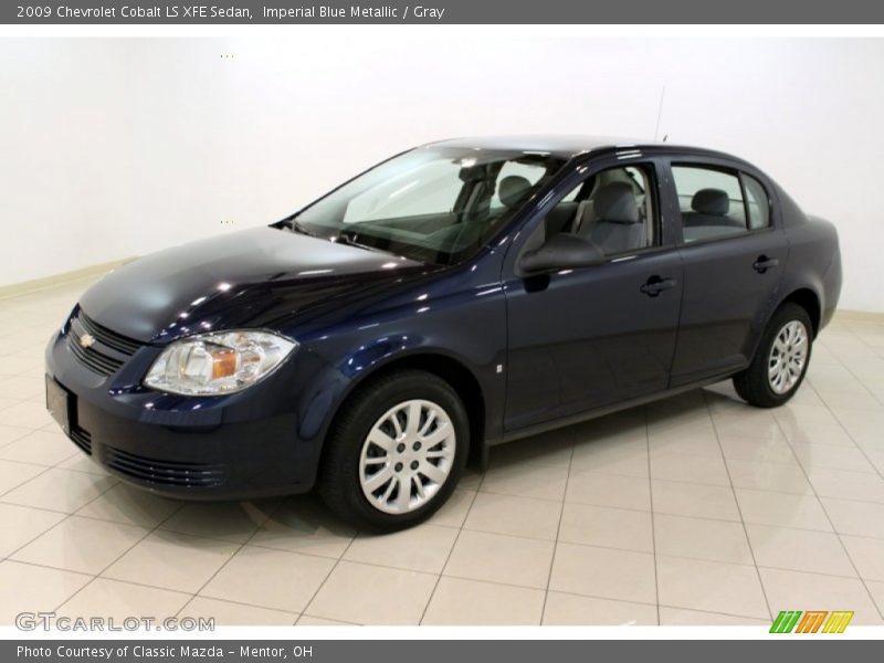 Imperial Blue Metallic / Gray 2009 Chevrolet Cobalt LS XFE Sedan