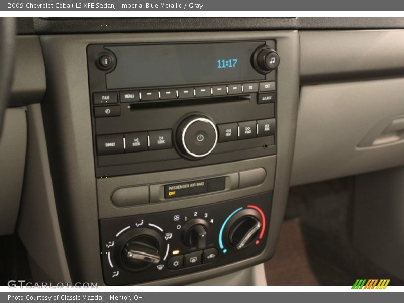 Controls of 2009 Cobalt LS XFE Sedan