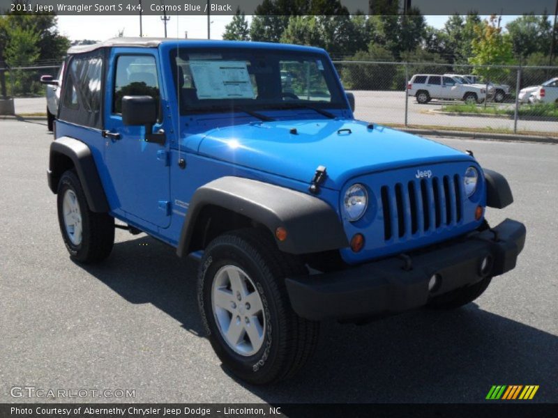 Cosmos Blue / Black 2011 Jeep Wrangler Sport S 4x4