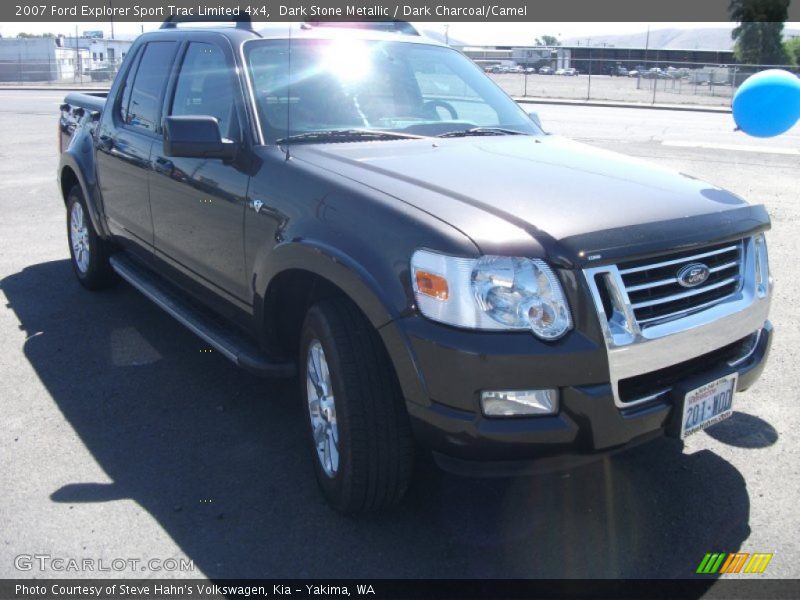 Dark Stone Metallic / Dark Charcoal/Camel 2007 Ford Explorer Sport Trac Limited 4x4