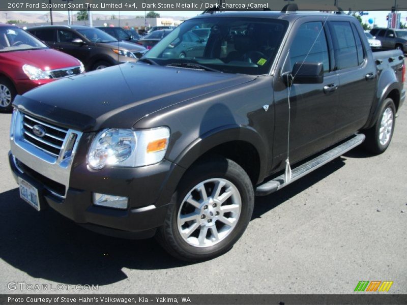 Dark Stone Metallic / Dark Charcoal/Camel 2007 Ford Explorer Sport Trac Limited 4x4